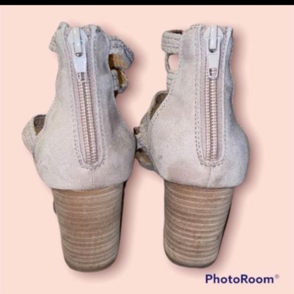 Report Paula Taupe Strappy Block Heel Sandals - Picture 4 of 4